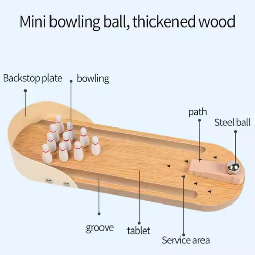 MINI WOODEN BOWLING GAME - Image 3