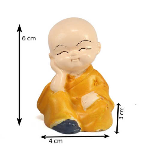 4 Little Monk Buddha Statue - Image 2